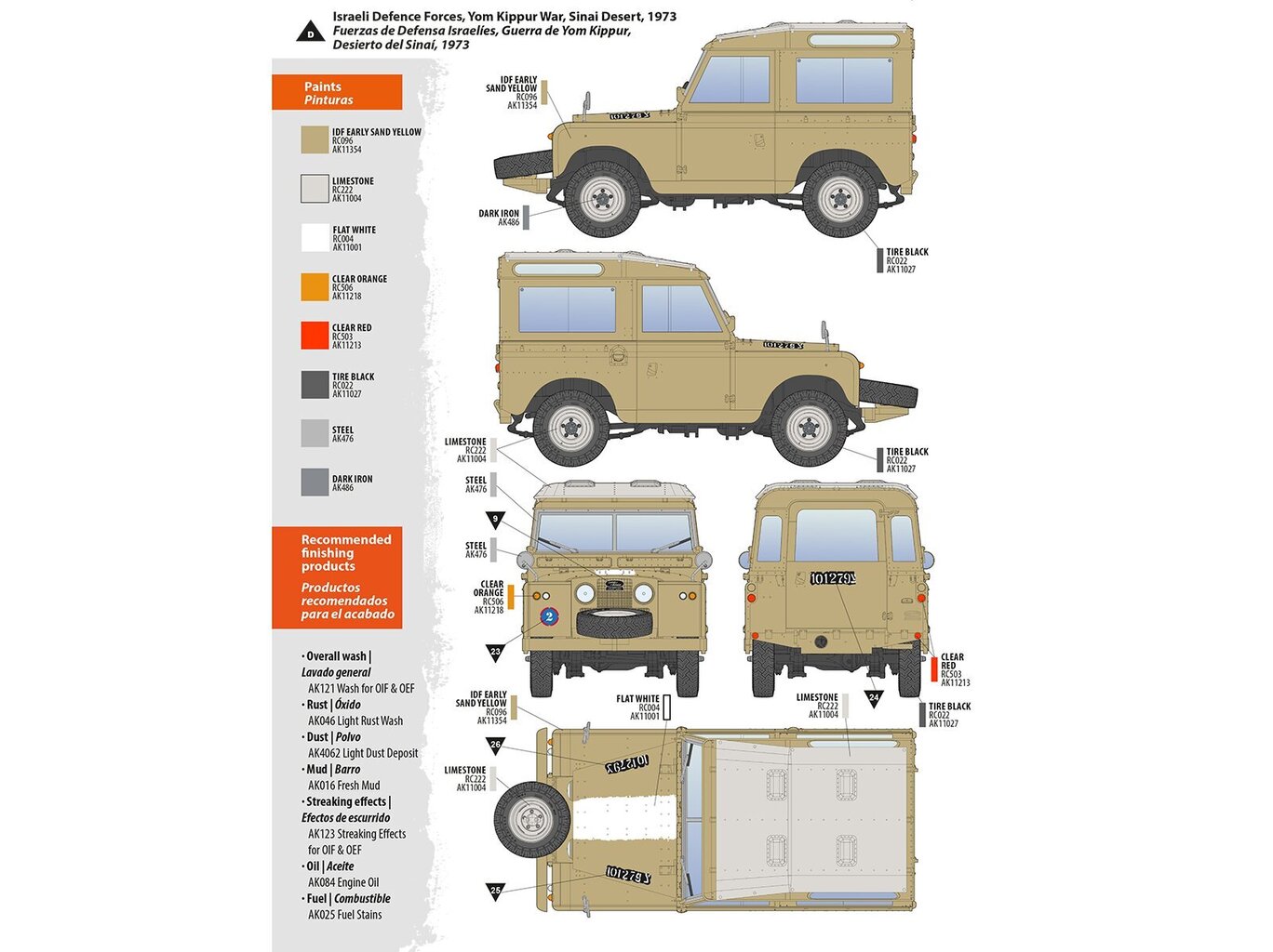 Mudelikomplekt AK Interactive, Land Rover 88 Series IIA Station Wagon, 1/35, AK35013 hind ja info | Klotsid ja konstruktorid | kaup24.ee