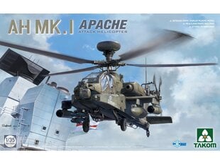 Takom - AH Mk. 1 Apache Attack Helicopter, 1/35, 2604 цена и информация | Конструкторы и кубики | kaup24.ee