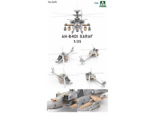 Takom - AH-64DI Saraf Attack Helicopter, 1/35, 2605 цена и информация | Конструкторы и кубики | kaup24.ee