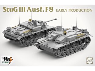 Mudelikomplekt Takom, Stug III Ausf.F8 Early Production, 1/35, 8013 hind ja info | Klotsid ja konstruktorid | kaup24.ee