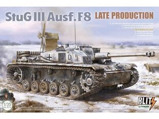Mudelikomplekt Takom, Stug III Ausf.F8 Late Production, 1/35, 8014 hind ja info | Klotsid ja konstruktorid | kaup24.ee
