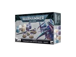 Tyranids: Termagants and Ripper Swarm + Paints Set, 60-13 цена и информация | Конструкторы и кубики | kaup24.ee