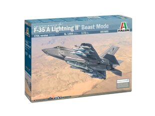 Mudelkomplekt Italeri, F-35A Lightning II Beast Mode, 1/72, 1464 hind ja info | Klotsid ja konstruktorid | kaup24.ee