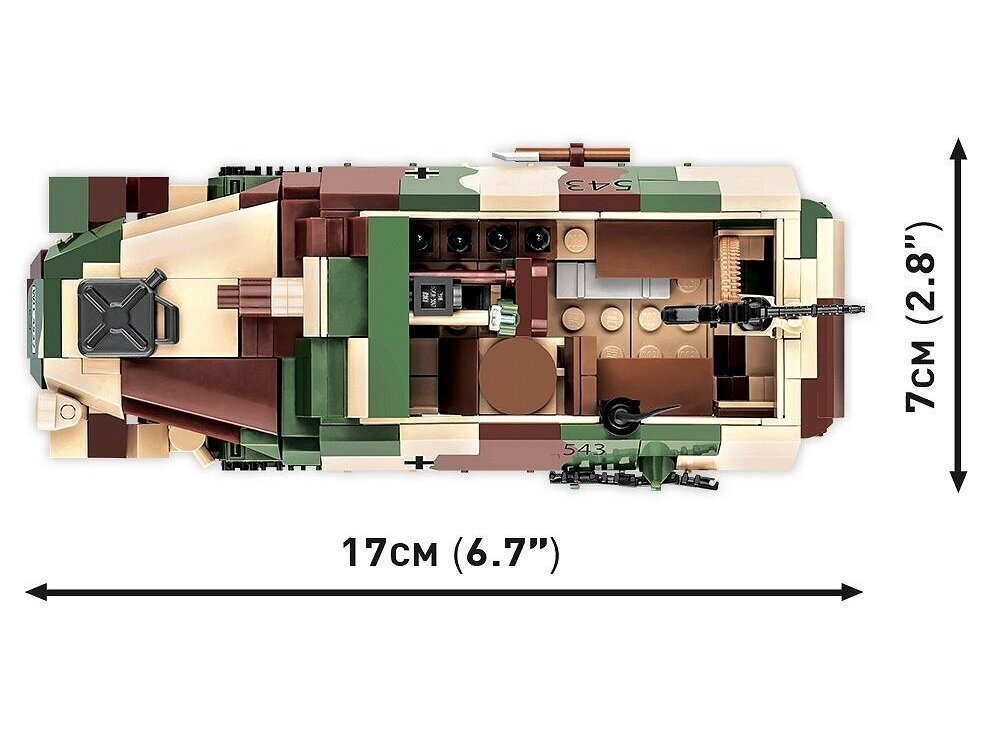 Mudelkomplekt COBI Plastkonstruktorid Sd.Kfz. 251/9 Stummel, 1/35, 2283 hind ja info | Klotsid ja konstruktorid | kaup24.ee