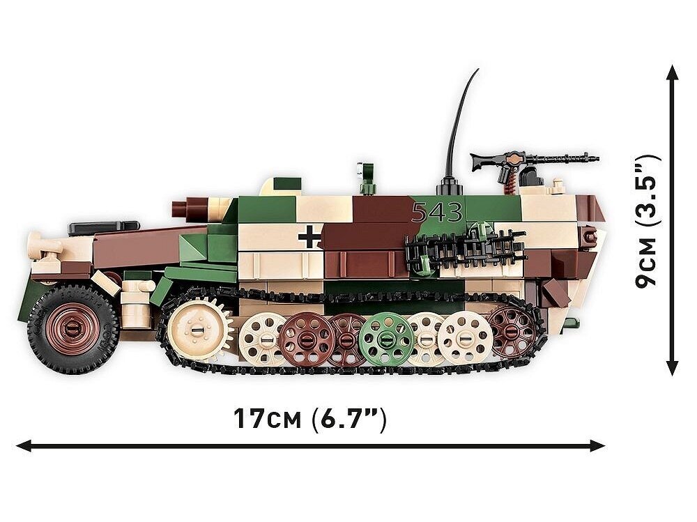 Mudelkomplekt COBI Plastkonstruktorid Sd.Kfz. 251/9 Stummel, 1/35, 2283 hind ja info | Klotsid ja konstruktorid | kaup24.ee