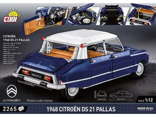 Mudelkomplekt COBI Plastkonstruktorid Citroen DS 21 Pallas 1968, 1/12, 24348 цена и информация | Конструкторы и кубики | kaup24.ee