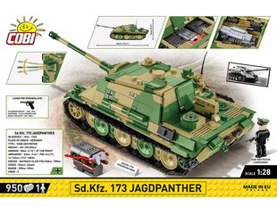 Mudelkomplekt Cobi Plastkonstruktorid Sd.Kfz.173 Jagdpanther, 1/28, 2574 цена и информация | Конструкторы и кубики | kaup24.ee