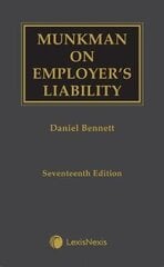 Munkman on Employer's Liability, 17th edition hind ja info | Majandusalased raamatud | kaup24.ee