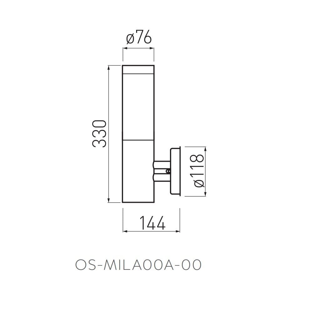 Väliseinavalgusti Milan-A, E27, MAX.40W, IP54, AC220-240V, 50-60Hz цена и информация | Aia- ja õuevalgustid | kaup24.ee