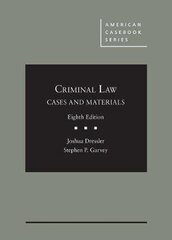 Cases and Materials on Criminal Law 8th Revised edition hind ja info | Majandusalased raamatud | kaup24.ee