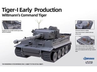 Suyata - Tiger I Early Production w/Full Interior `Wittmann`s Command Tiger`, 1/48, NO004 цена и информация | Конструкторы и кубики | kaup24.ee