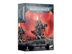 Chaos Space Marine, Sorcerer Lord in Terminator Armour, 43-12 hind ja info | Klotsid ja konstruktorid | kaup24.ee