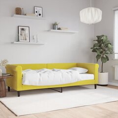 Diivanvoodi vidaXL, 80x200 cm, kollane hind ja info | Voodid | kaup24.ee