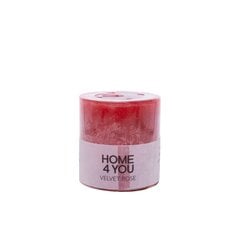 Свеча VELVET ROSE D6.8xH7.2 cм, красная (аромат - роза) цена и информация | Подсвечники, свечи | kaup24.ee