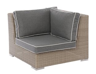 CORNER ELEMENT CLOUD 100X100X75 BRIGHT GREY PILLOW GREY цена и информация | Садовые стулья, кресла, пуфы | kaup24.ee