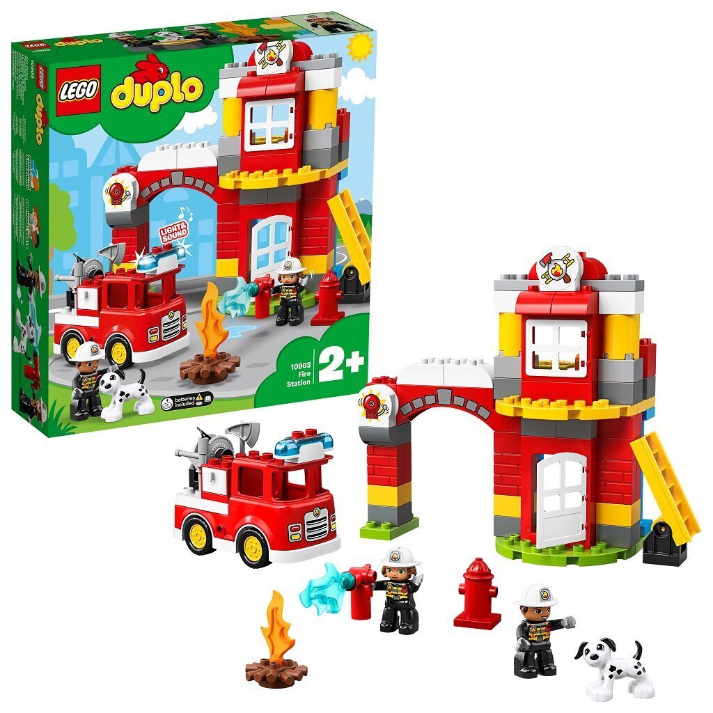 10903 LEGO® DUPLO Tuletõrjedepoo hind ja info | Klotsid ja konstruktorid | kaup24.ee