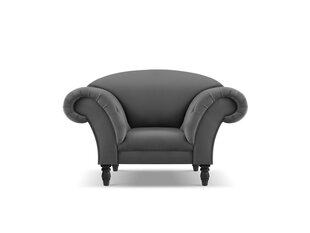 Fotelis Windsor & Co Juno, 132x96x91 cm, hall/must цена и информация | Кресла в гостиную | kaup24.ee