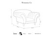 Fotelis Windsor & Co Juno, 132x96x91 cm, hall/must цена и информация | Tugitoolid ja tugitoolvoodid | kaup24.ee