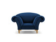 Fotelis Windsor & Co Juno, 132x96x91 cm, sinine/kuldne hind ja info | Tugitoolid ja tugitoolvoodid | kaup24.ee