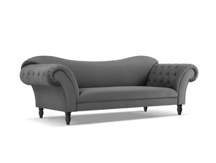 Sofa Windsor & Co Juno, 236x96x86 cm, hall/must hind ja info | Diivanid ja diivanvoodid | kaup24.ee