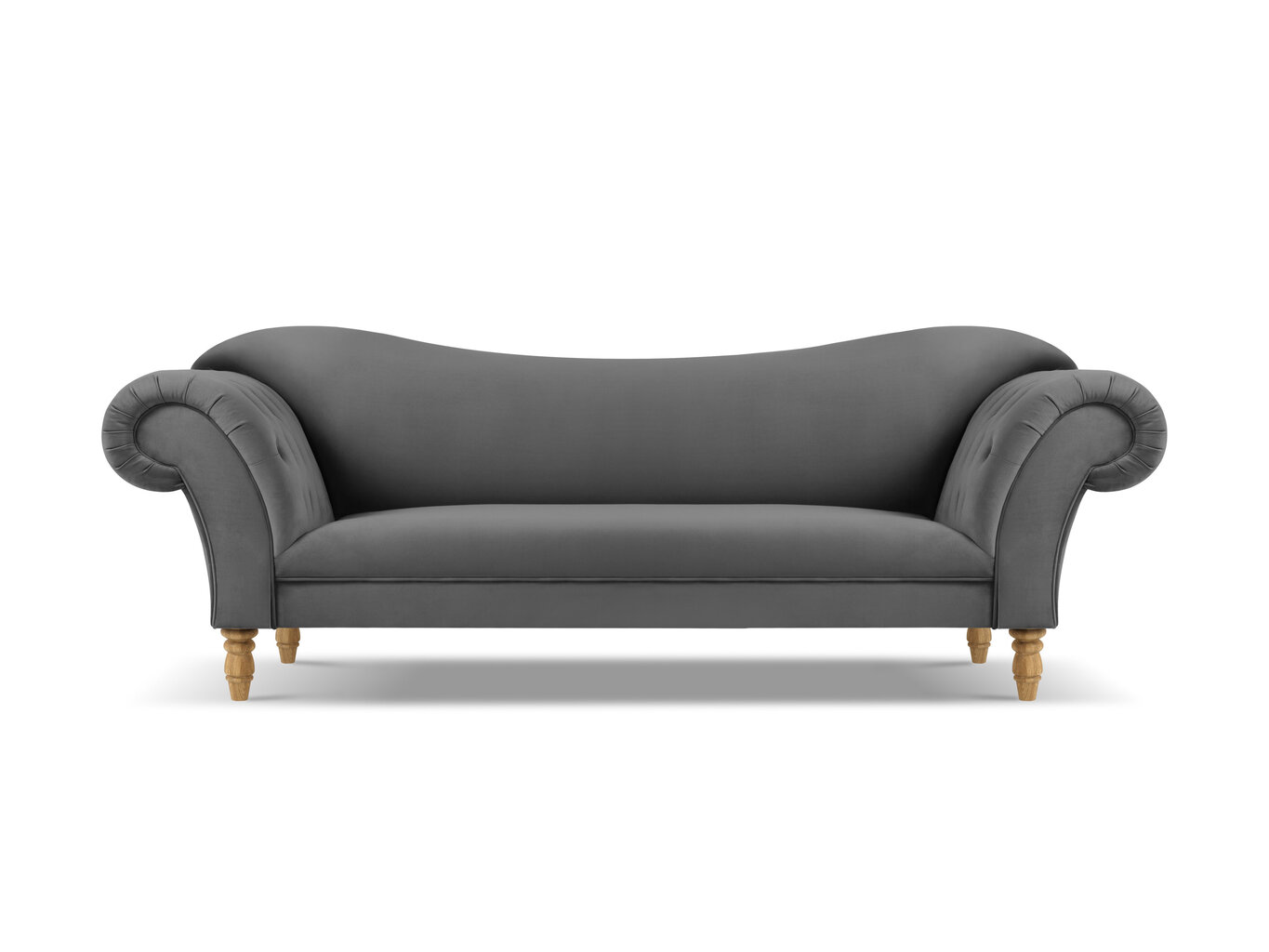 Sofa Windsor & Co Juno, 236x96x86 cm, hall/kuldne hind ja info | Diivanid ja diivanvoodid | kaup24.ee