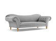 Sofa Windsor & Co Juno, 236x96x86 cm, hall/kuldne цена и информация | Diivanid ja diivanvoodid | kaup24.ee