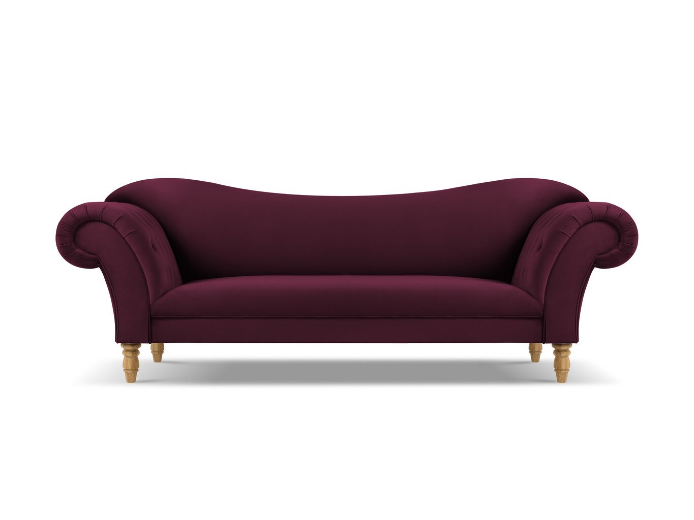 Sofa Windsor & Co Juno, 236x96x86 cm, punane/kuldne цена и информация | Diivanid ja diivanvoodid | kaup24.ee