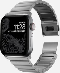 Kellarihm Nomad Titanium Band Apple Watch 42/44/45mm, hõbedane цена и информация | Аксессуары для смарт-часов и браслетов | kaup24.ee