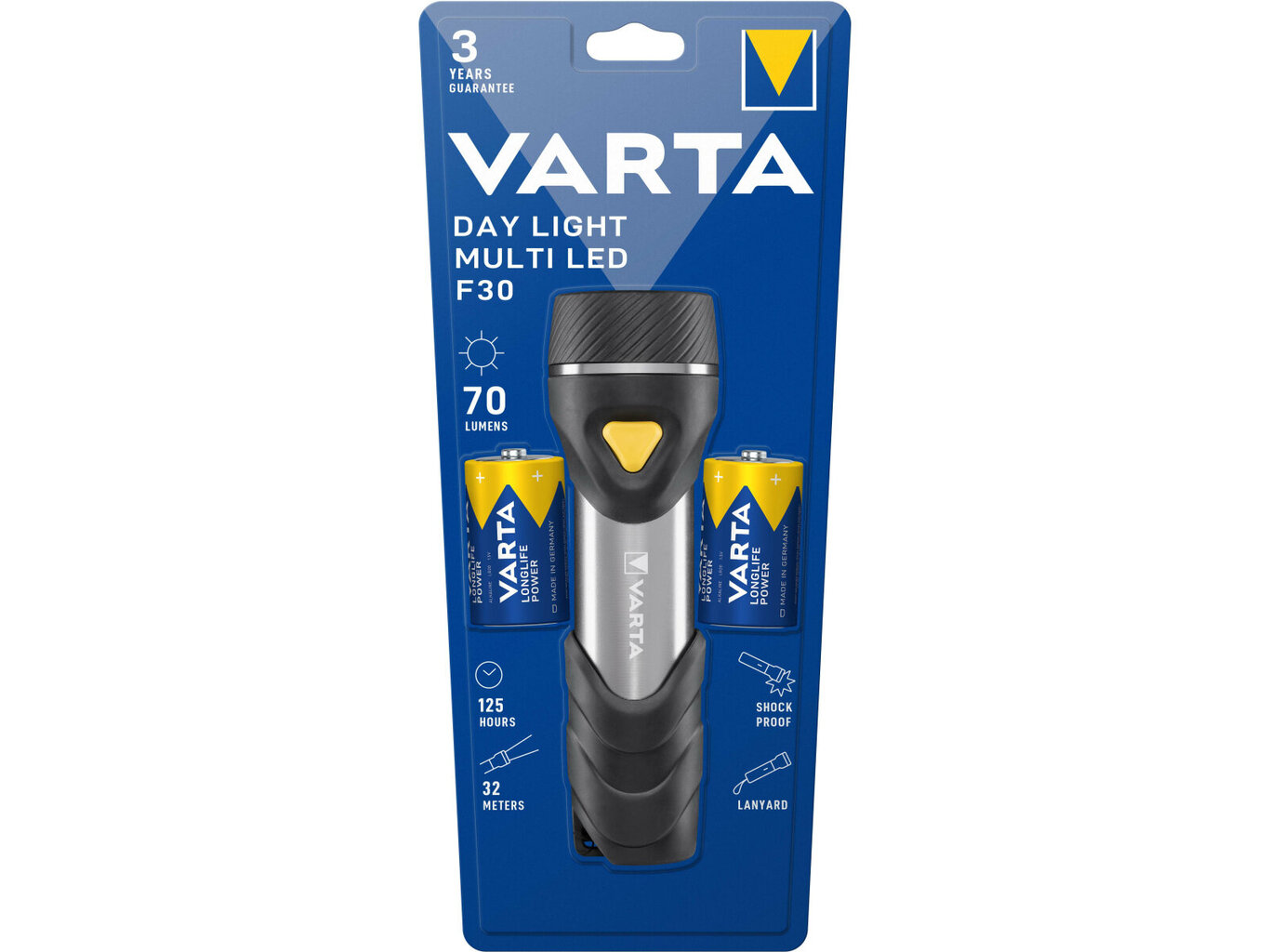 Taskulamp Varta Day Light Multi LED F30 Torch with 14 x 5mm LEDs цена и информация | Taskulambid, prožektorid | kaup24.ee