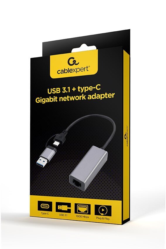 Gembird A-USB3AC-LAN-01 hind ja info | USB jagajad, adapterid | kaup24.ee