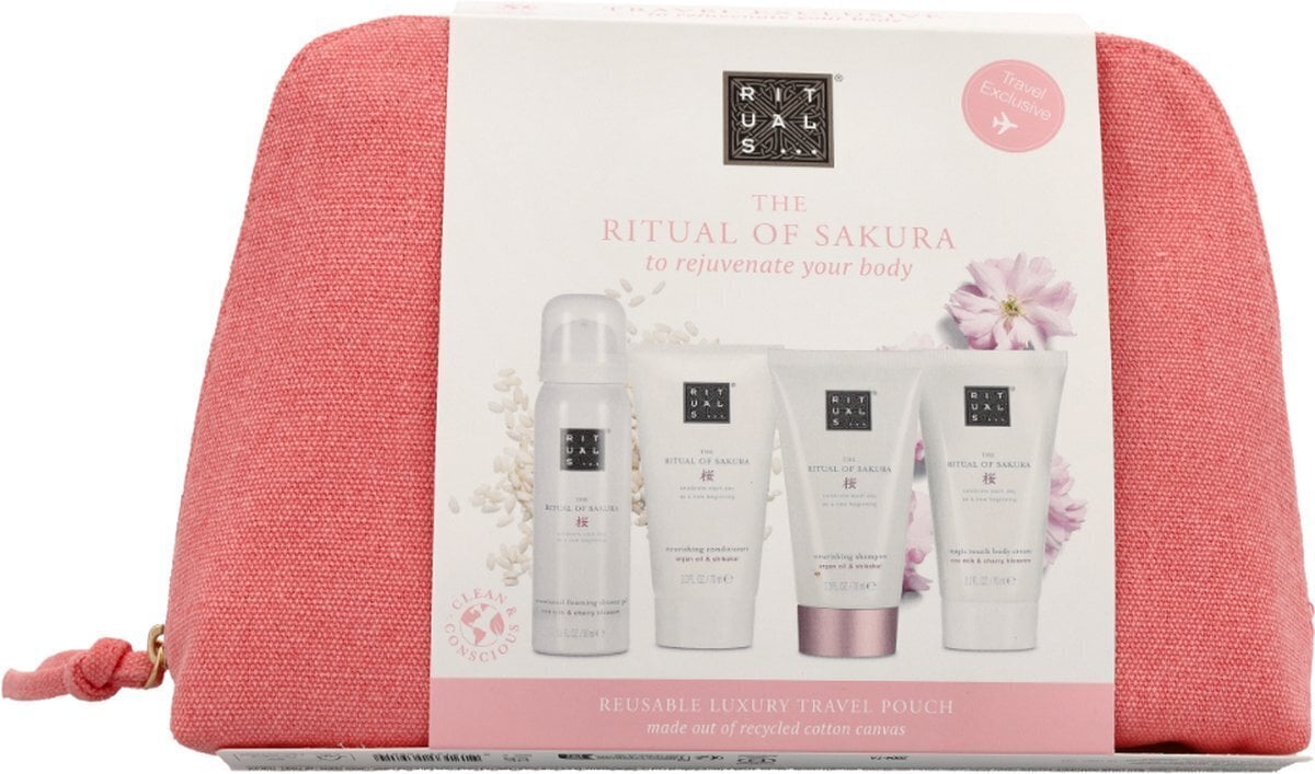 Kosmeetikakomplekt Rituals Sakura: dušigeel, 50 ml + šampoon, 70 ml + palsam, 70 ml + kehakreem, 70 ml цена и информация | Kehakreemid, losjoonid | kaup24.ee