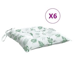 6-osaline toolipatjade komplekt vidaXL, roheline hind ja info | Toolipadjad ja -katted | kaup24.ee