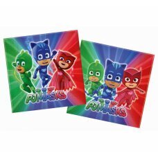 Pabersalvrätikud ​​PJ Masks, 33 x 33 cm, 20 tk hind ja info | Ühekordsed nõud | kaup24.ee