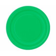 Тарелки бумажные, синие точки, размер 23 см, 8 шт. (Без пластика) цена и информация | Праздничная одноразовая посуда | kaup24.ee