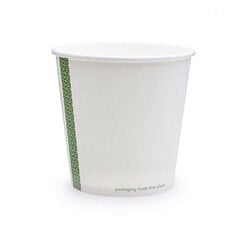 Стаканчики для супа, 720 мл, 25 шт., белые с зелёной полосой, бумага с покрытием из кукурузного крахмала, 0.405 кг/пакет цена и информация | Праздничная одноразовая посуда | kaup24.ee