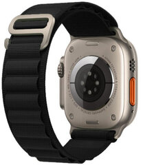 Kellarihm Tech-Protect Nylon Pro Apple Watch 42/44/45/49mm Black, must цена и информация | Аксессуары для смарт-часов и браслетов | kaup24.ee