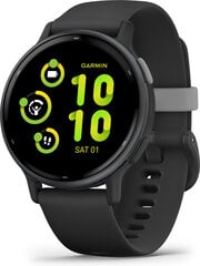 GARMIN Vívoactive® 5 Slate Aluminum Bezel with Black Case and Silicone Band - 010-02862-10 цена и информация | Смарт-часы (smartwatch) | kaup24.ee