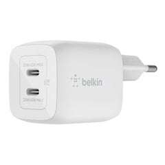 Laadija Belkin AC Charger USB-C GaN 45W PD+PPS, valge цена и информация | Зарядные устройства для телефонов | kaup24.ee