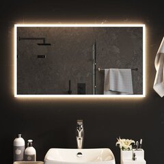 vidaXL LED-vannitoapeegel, 90x50 cm цена и информация | Подвесные зеркала | kaup24.ee