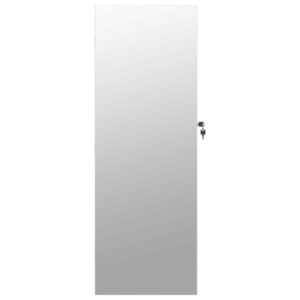 vidaXL seinale kinnitatav ehetekapp peegli ja LED-tuledega, valge hind ja info | Peeglid | kaup24.ee