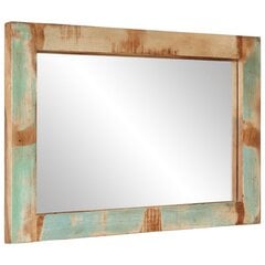 vidaXL peegel, 70x50 cm, taastatud puit ja klaas цена и информация | Подвесные зеркала | kaup24.ee