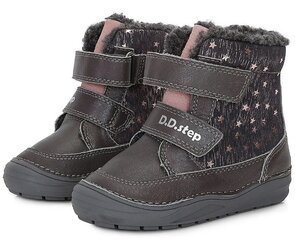 Зимние кожаные ботинки D.D.Step.
W071-346C-W.
Grey. цена и информация | Детские зимние сапожки | kaup24.ee