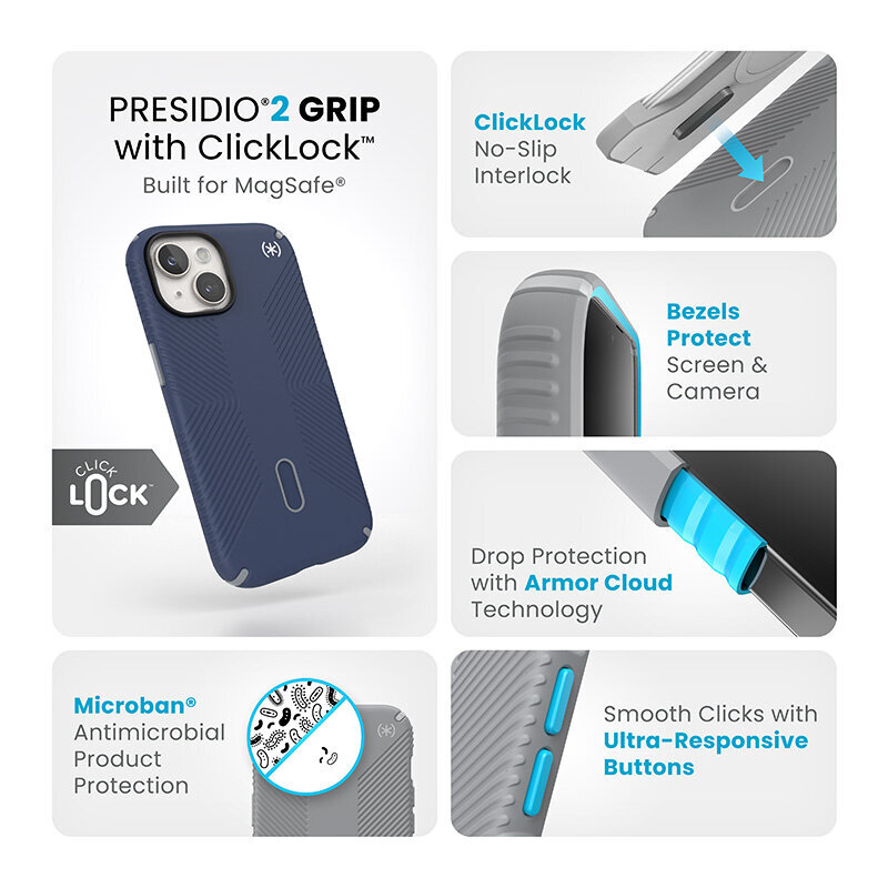 Speck Presidio2 Grip ClickLock 150439-3206 hind ja info | Telefoni kaaned, ümbrised | kaup24.ee