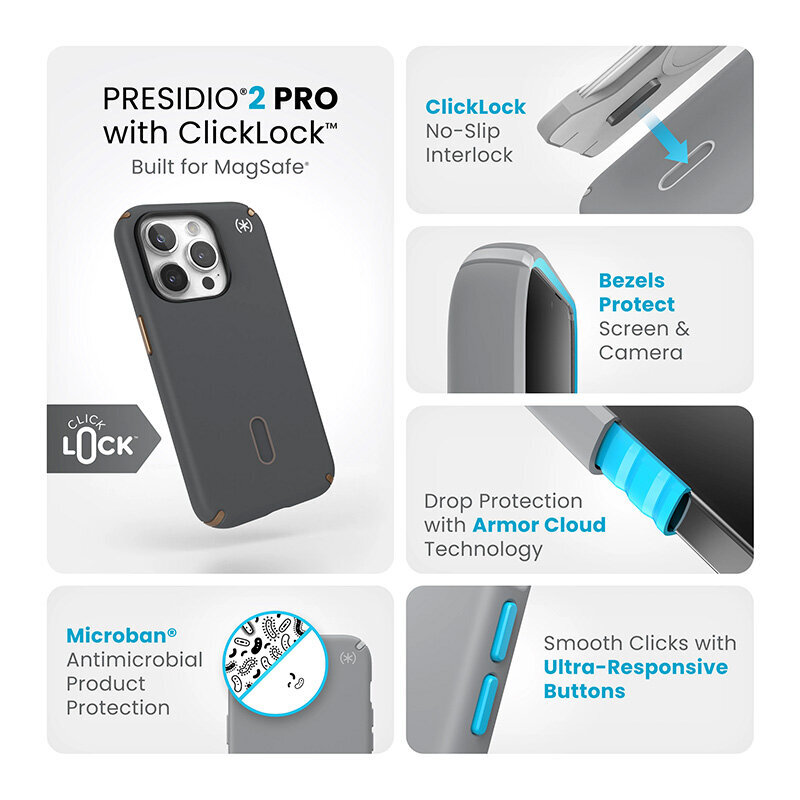 Speck Presidio2 Pro ClickLock 150446-3212 hind ja info | Telefoni kaaned, ümbrised | kaup24.ee