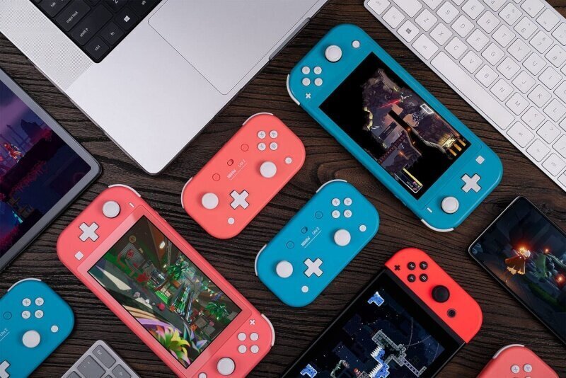 Mängupult 8bitdo RET00299 Lite 2 Bluetooth Gamepad for Switch, Switch Lite and Android, roosa hind ja info | Mängupuldid | kaup24.ee