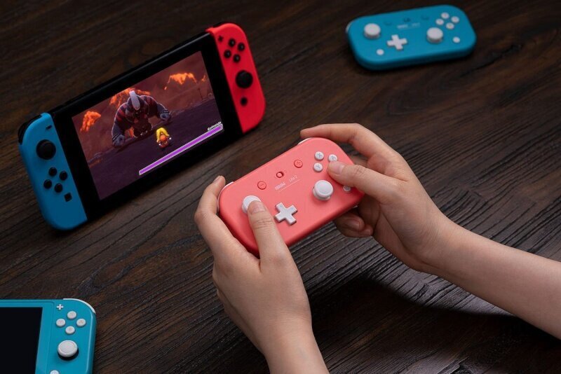 Mängupult 8bitdo RET00299 Lite 2 Bluetooth Gamepad for Switch, Switch Lite and Android, roosa цена и информация | Mängupuldid | kaup24.ee