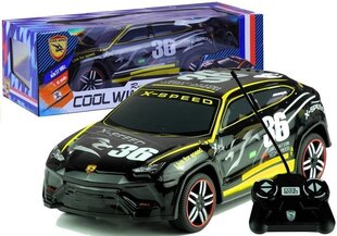 Kaugjuhitav võidusõiduauto, must hind ja info | Poiste mänguasjad | kaup24.ee
