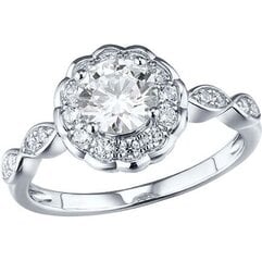 Серебряное кольцо, покрытие родием, 16.5, 925° цена и информация | Кольцо | kaup24.ee