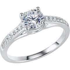 Серебряное кольцо , покрытие родием,  18.0,  925° цена и информация | Кольцо | kaup24.ee