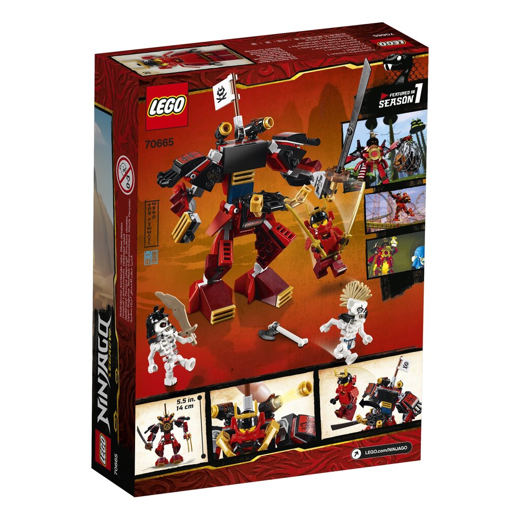 70665 LEGO® NINJAGO Samurai robot цена и информация | Klotsid ja konstruktorid | kaup24.ee